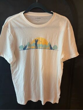Men's J. Crew NWT Golfer Print Tee